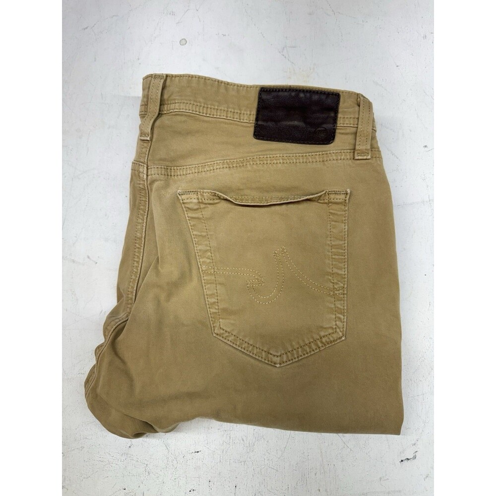AG Adriano Goldschmied Pants Mens 31x31 Tan Everett Slim Straight Stretch